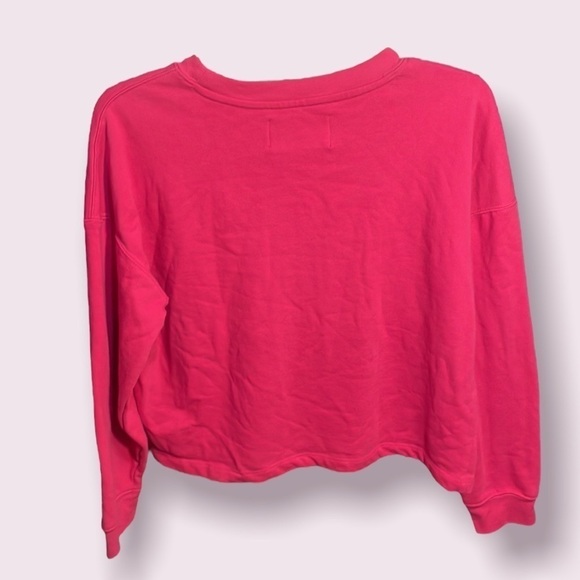 CALVIN Klein Pink Cropped‎ Sweatshirt - Picture 2 of 9